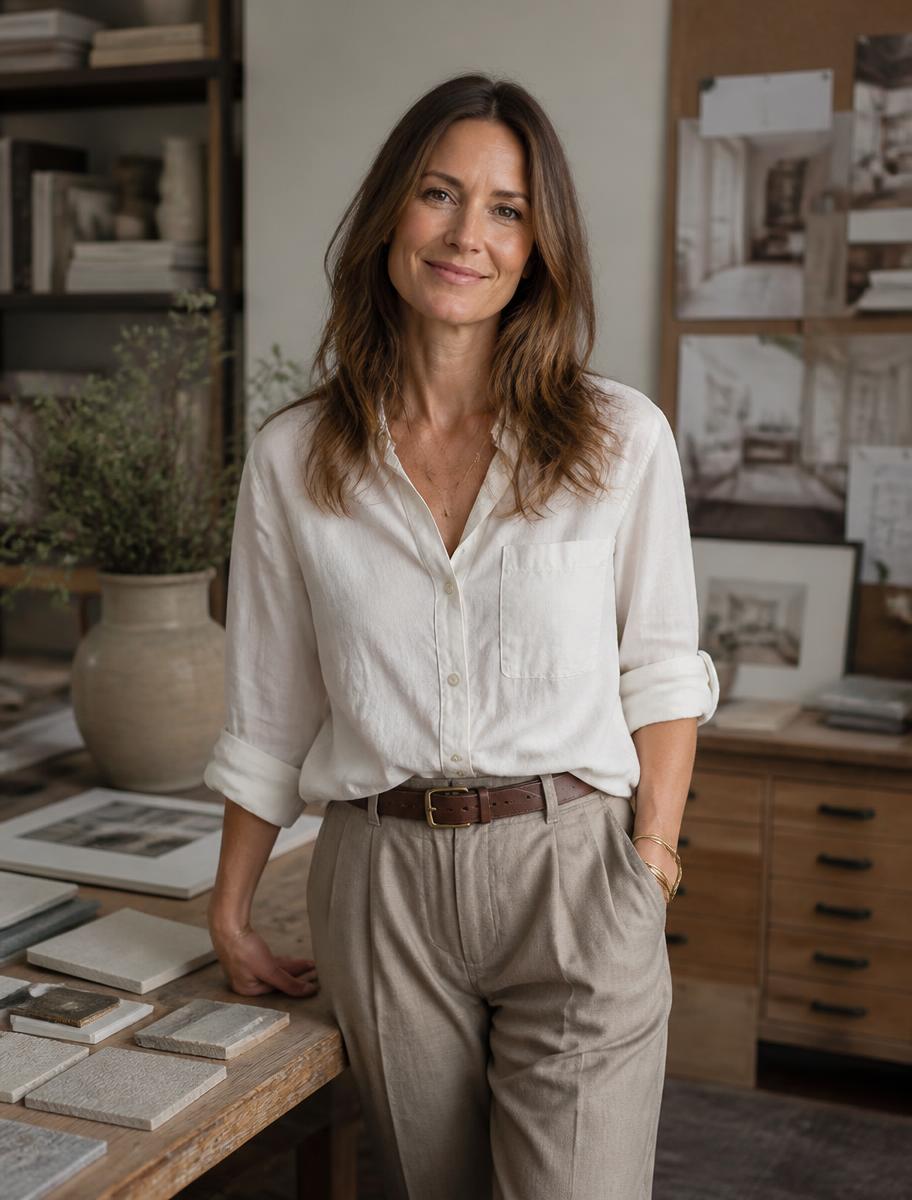 Portrait of Saskia Snyder, interior designer at Snyder Atelier
